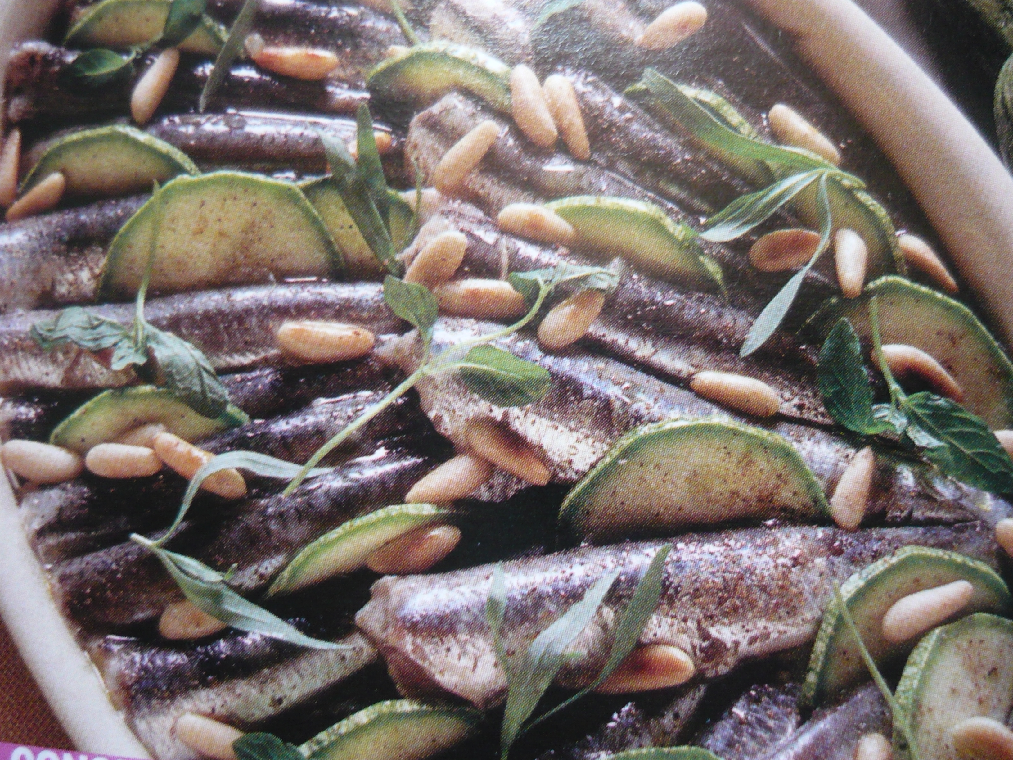 Acciughe e zucchine marinate