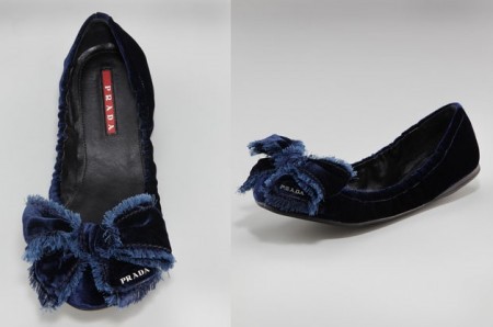 Prada: Ballerine in velluto sul palcoscenico della moda 2011/2012