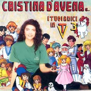 Cristina D'Avena e il suo cd.