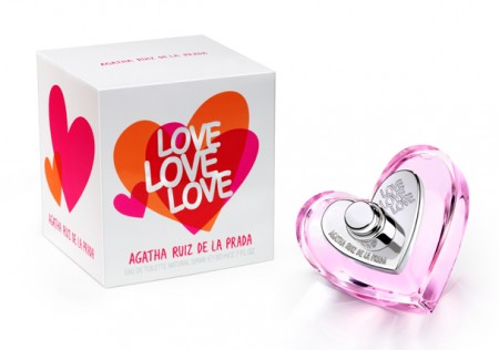 Il nuovo profumo di Agatha Ruiz de la Prada “Love Love Love”